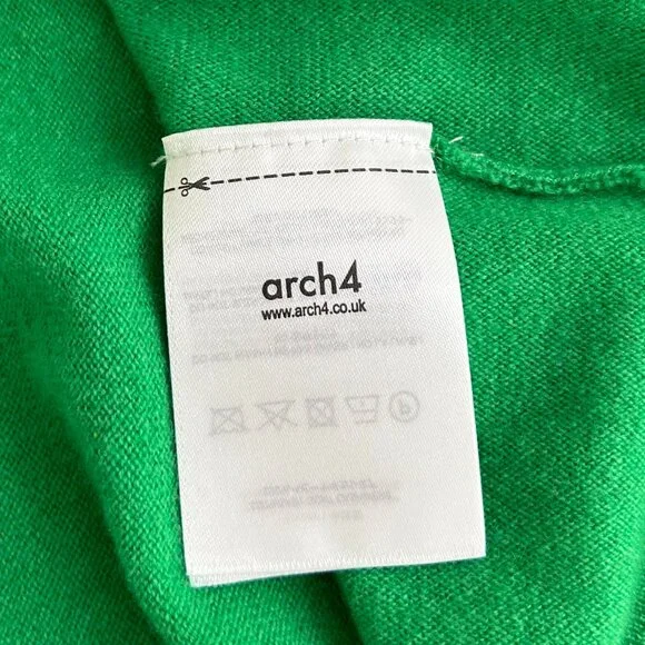 Arch4 Bailey Cashmere V-Neck Sweater in Kelly Green Size XS